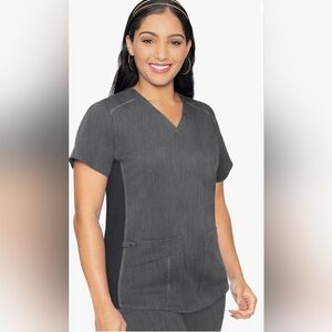 Med Couture scrub top style Touch 7459 color Indigo Heather, size XS,S, M, L